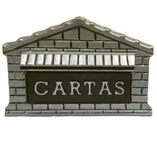 Caixa de Correio Colonial Tijolinho em alumínio para muro parede de embutir