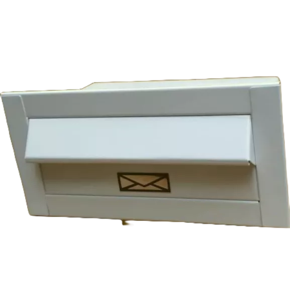 Caixa de Correio Branca Cartas design moderno para muro parede de embutir