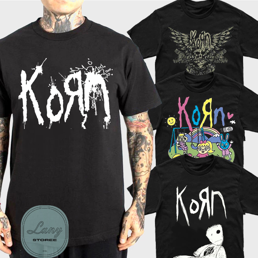Camiseta Básica Rock Korn Camisa 100% Algodão Streetwear Temos Plus Size Lançamento - Envio Rápido em Oferta na Shopee