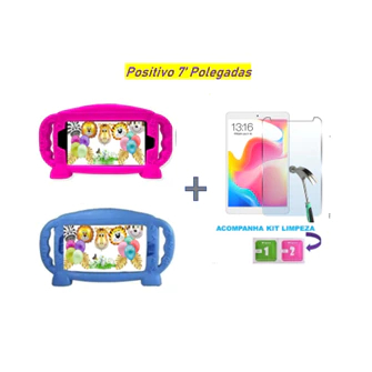 Kit capa capinha baby compatível Tablet Positivo 7' polegadas
