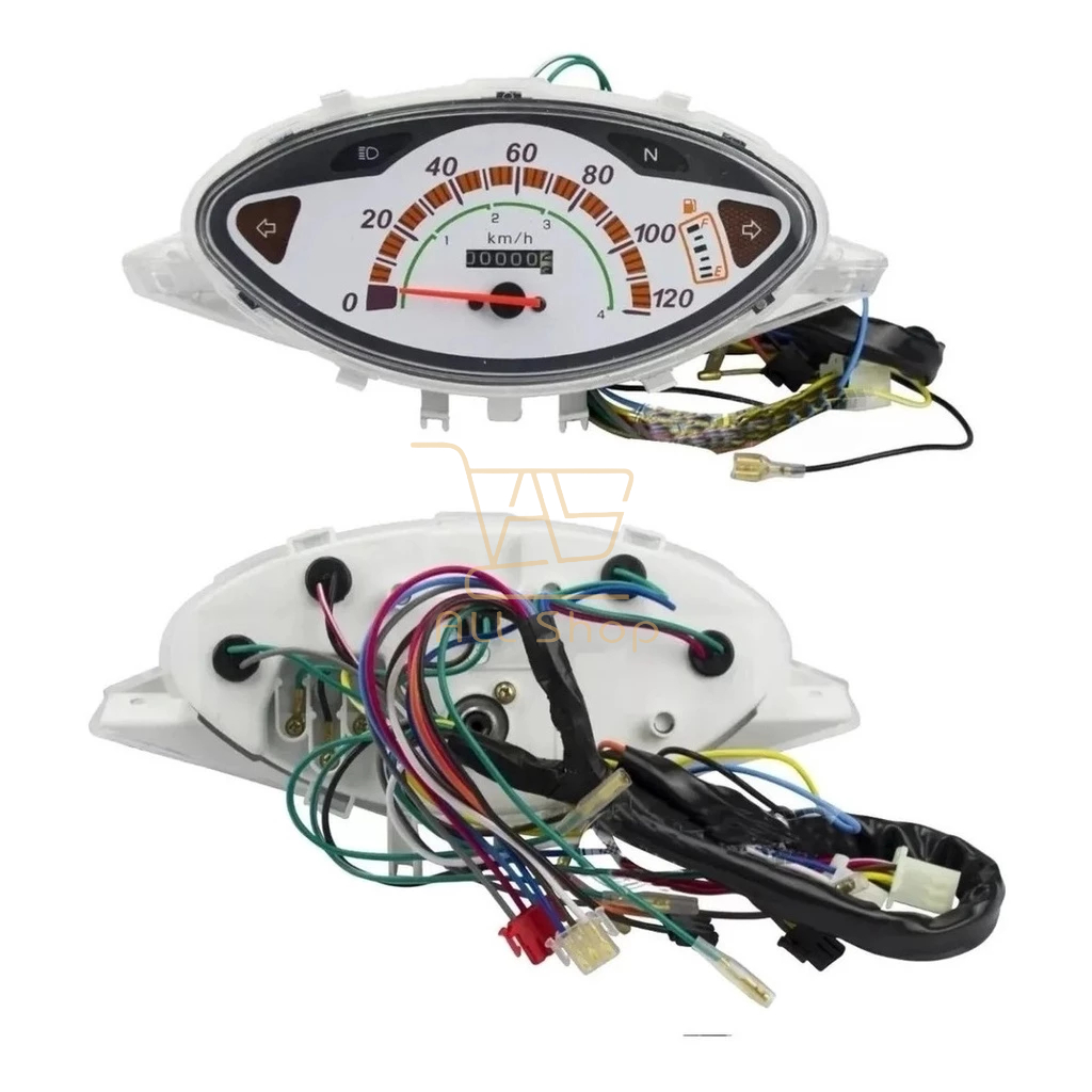 Painel Completo Moto Biz 100 2002 2003 2004 2005 C/ Chicote e Indicador de Gasolina