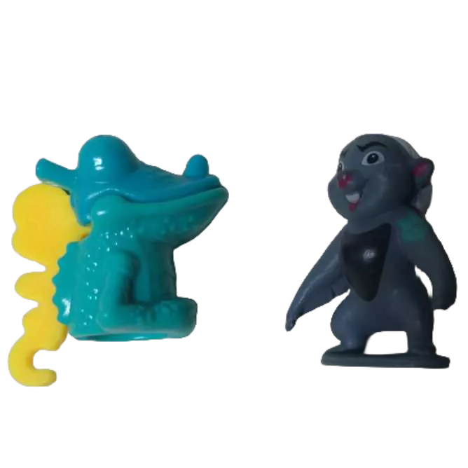 Boneco Rei Leão A Guarda do Leão e Outro Kinder Camaleao Colecionavel