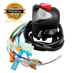 Punho Partida Pisca Alerta CB 500 / FAN 150 / TITAN 160 / START 160 Com Plugs