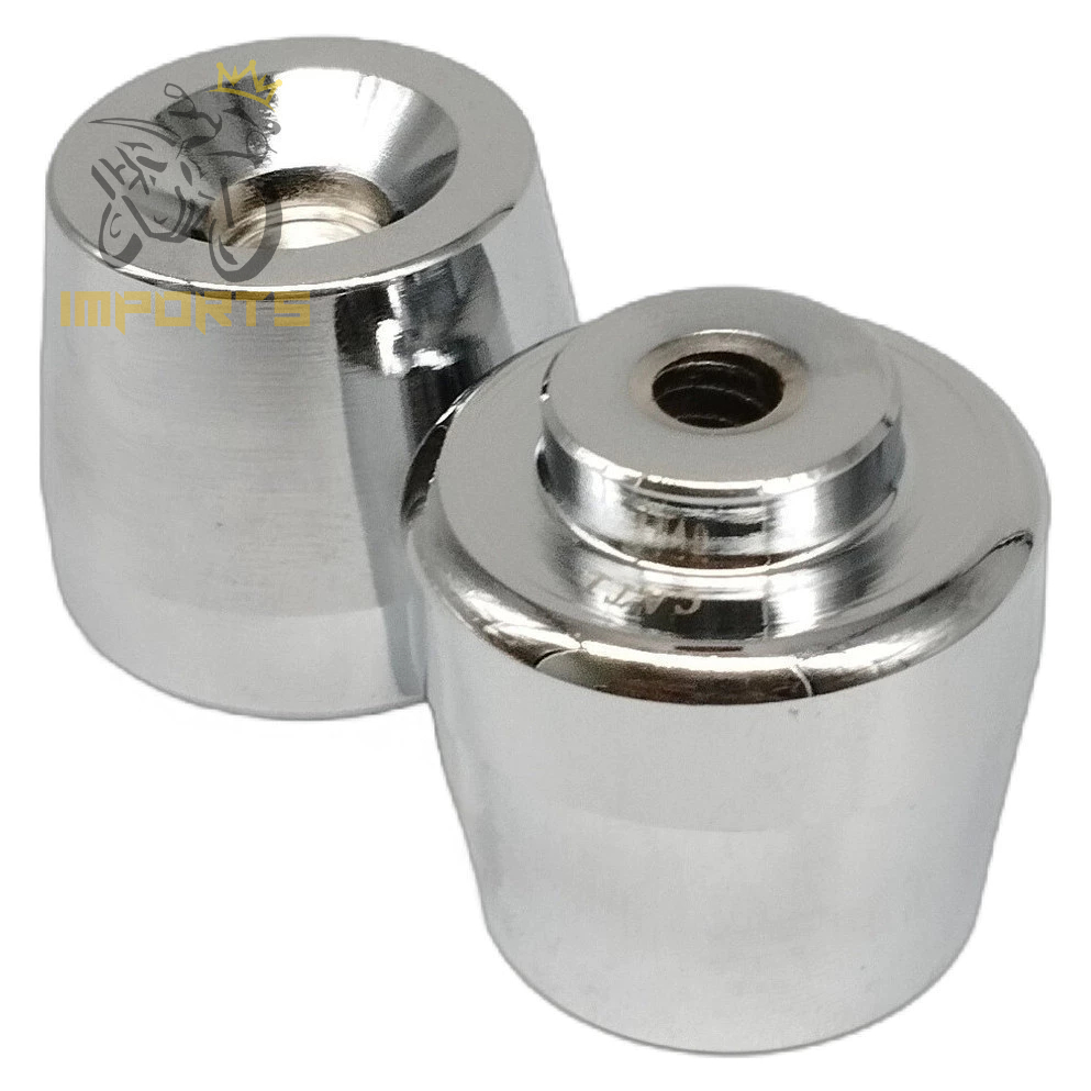 PAR Peso De Guidao Para Moto Titan Fan Pcx 125 150 160 / Twister 250 / Xre 300 Cromado Com Parafuso