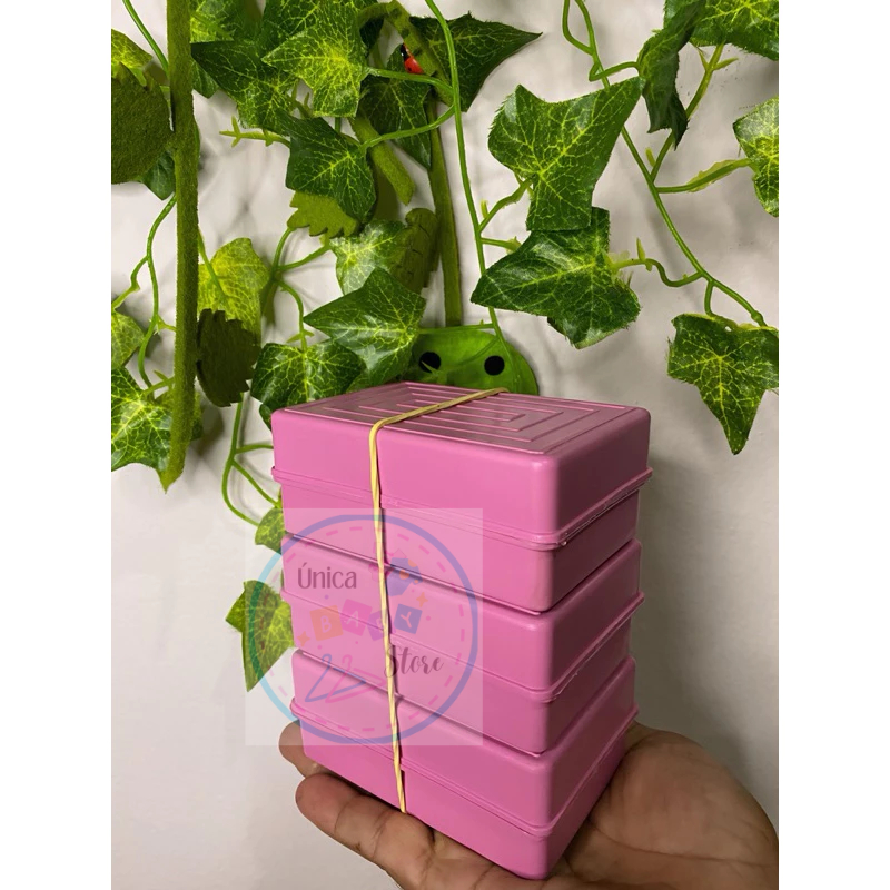 Saboneteira Quadrada com Tampa Colorida! em Oferta na Shopee