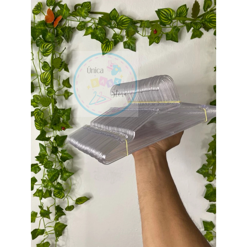 até 30 Cabides INFANTIL Acrilico Transparente reforçado ENXOVAL !!