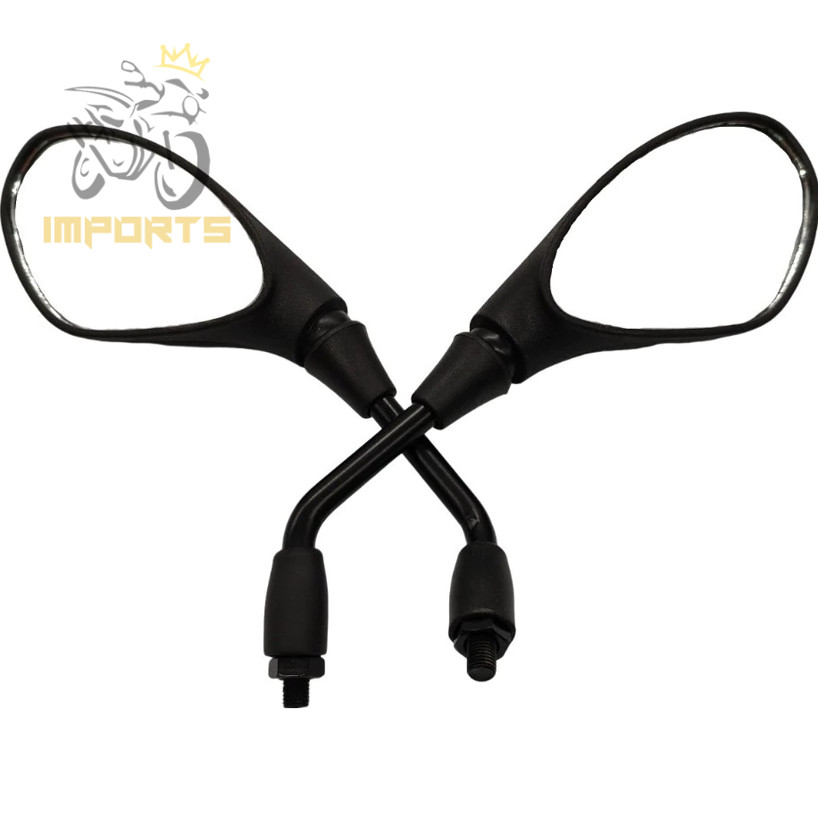 Par de Retrovisor Moto Honda BMW GS 650 / F 800 Fixo Rosca M10 Cb Xre Cg Titan