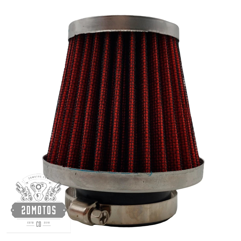 Filtro de Ar Esportivo 38mm Para Fan Titan 125 / Ybr / Factor / Xtz 125 / Bros 125 / Shineray / Yes