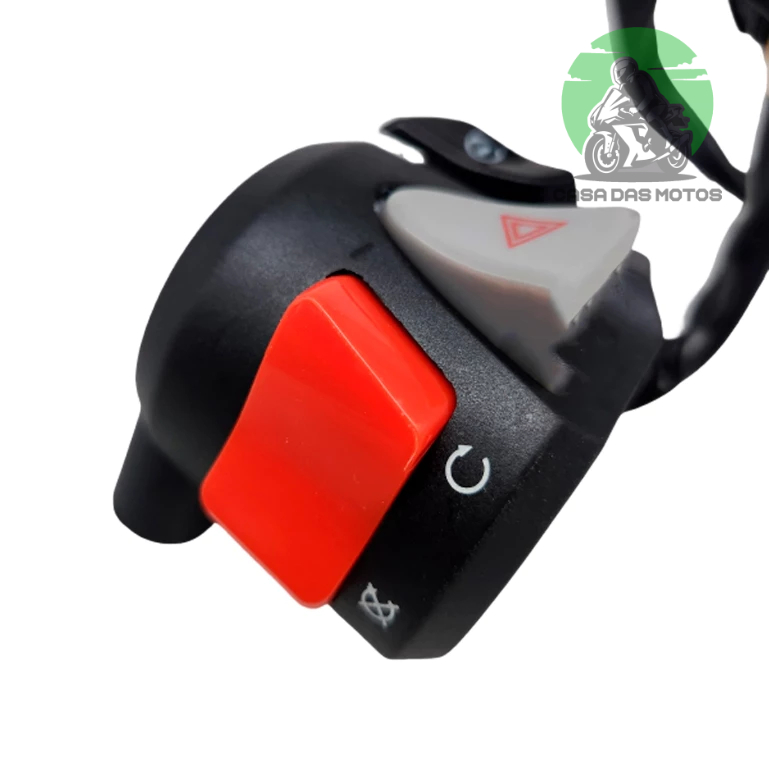 Punho Partida Pisca Alerta Moto Cb 500 Titan 150 Fan 150 Titan 160 Start 160 Completo — imagem 2 de 2