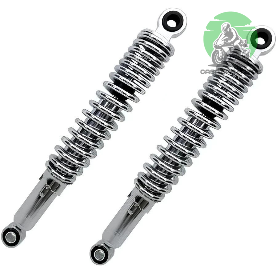 Par Amortecedor Traseiro Titan 150 / Fan 125  / Fan 150 Cromado em Oferta na Shopee