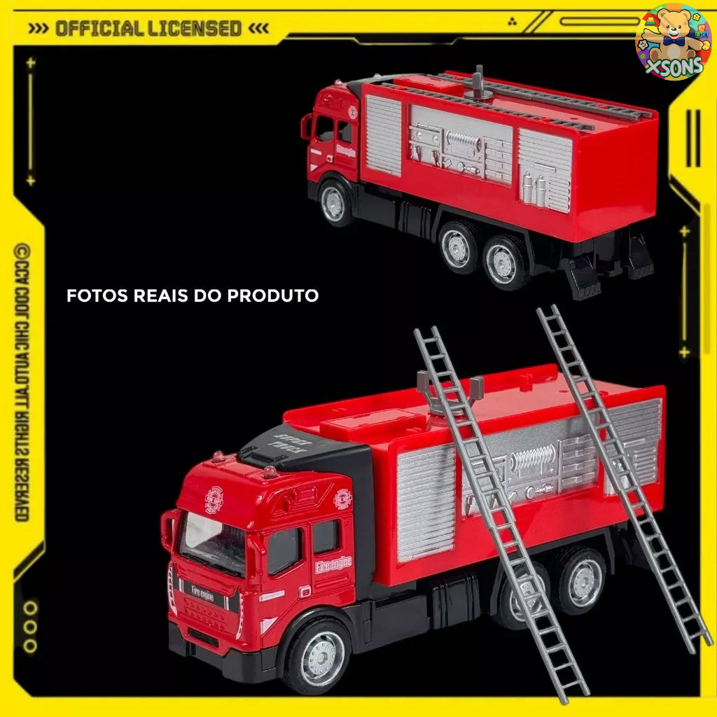 Caminhão De Bombeiros Policial Volvo Mercedes Scania Fricção