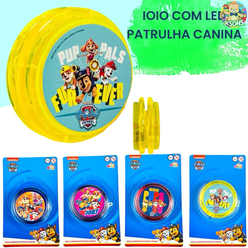 ioiô patrulha canina e Bob esponja original Nickelodeon lançamento promoção presente para criança