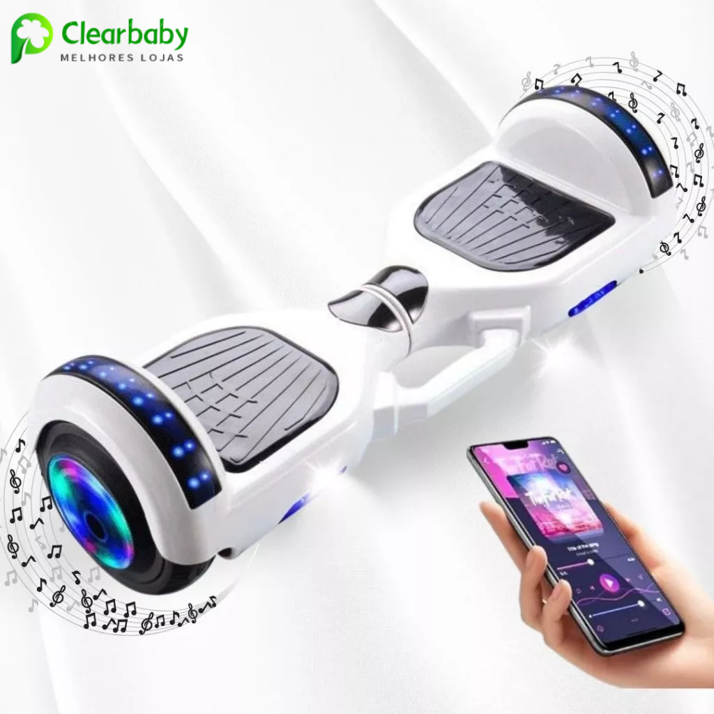 Hoverboard Elétrico Infantil 6.5" com LED, Bluetooth e Bateria de Alta Capacidade | Skate ...