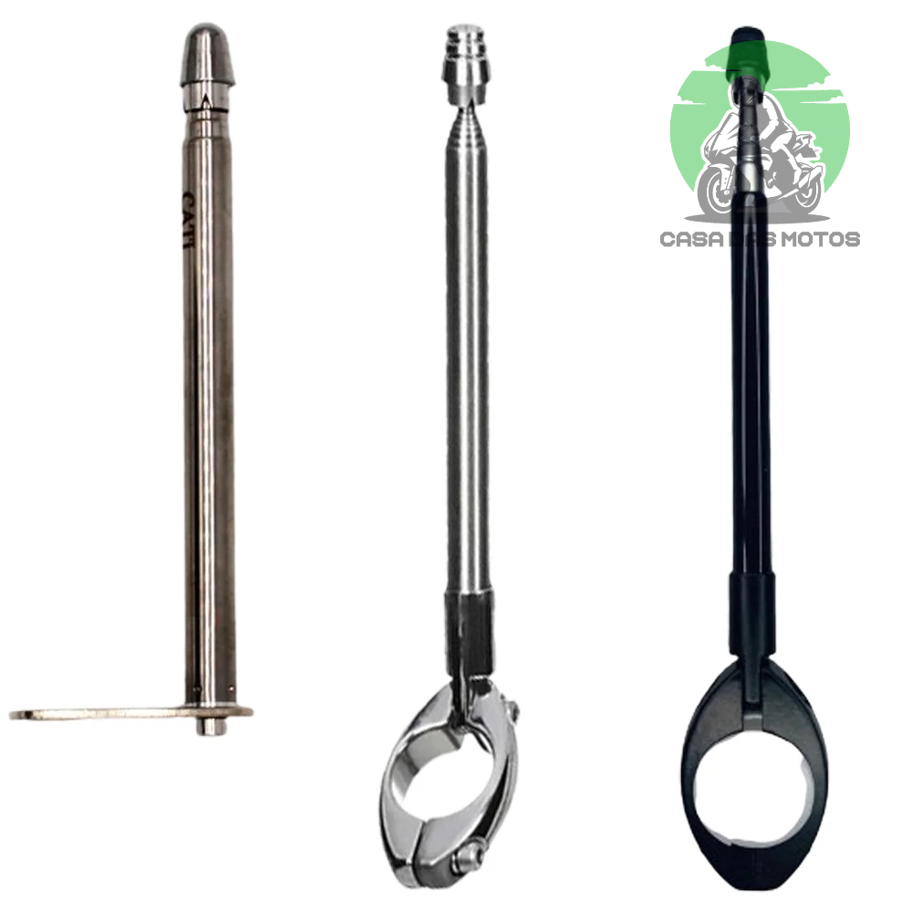Antena Retrátil 7 Estágios Corta Pipa Para Moto Guidão Retrovisor Aço Inox em Oferta na Shopee