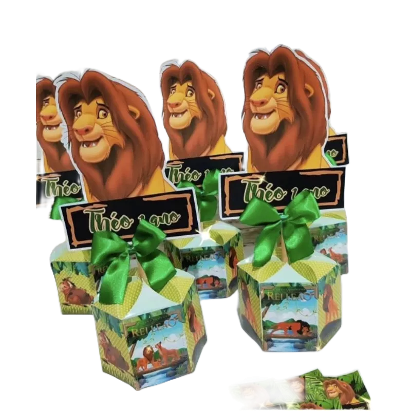 Kit Centro de mesa O REI LEÃO Arranjo de mesa|Enfeite de mesa  Cachepô| Lembrancinha|Festa Infantil|Personalizados