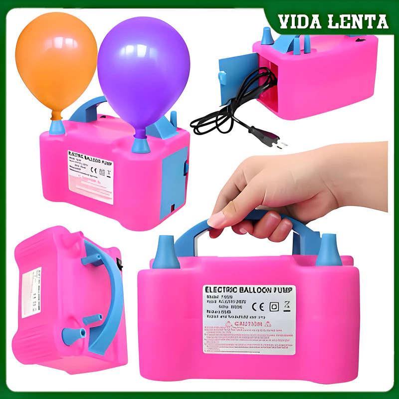 Inflador Elétrico de Balões Bexigas 110V 220V Festa Ornamentação Bomba de Encher Bola de F...