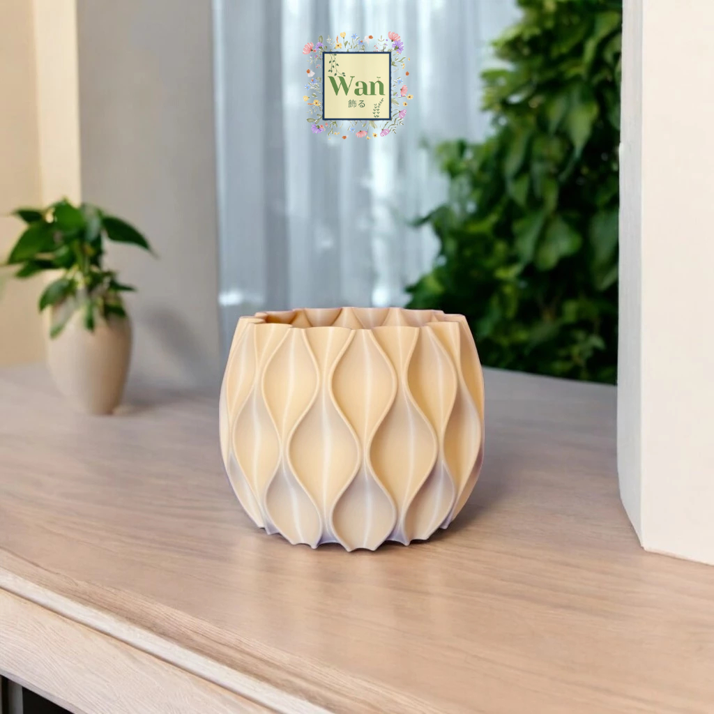 Vaso Cachepot Ondas Para Plantinhas Decoração em Oferta na Shopee