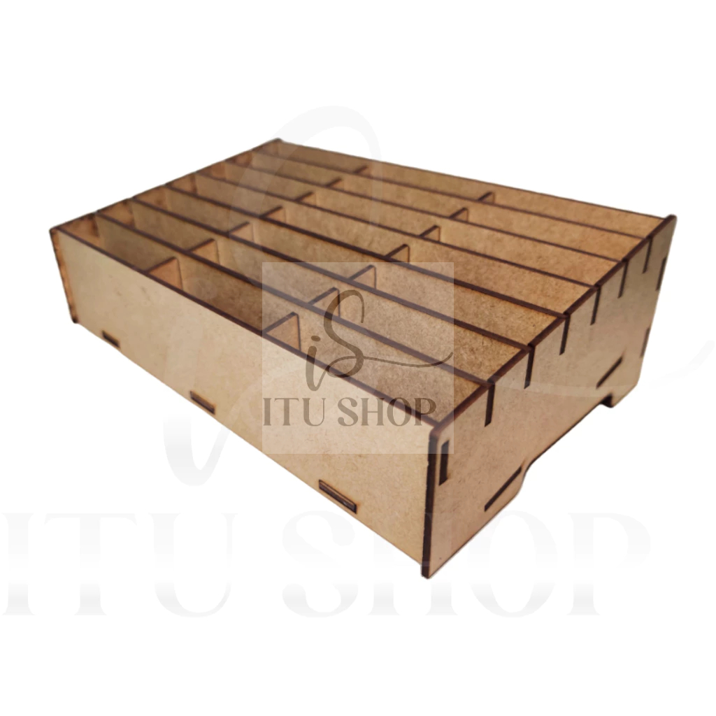 Organizador de Celular para Assistência e Oficina capacidade 21 Celulares em MDF Cru - 1021CRSA em Oferta na Shopee