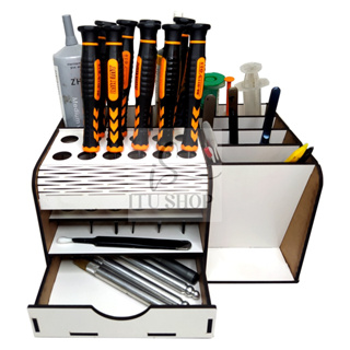 Organizador De Bancada Compacto Para assistências técnicas e Oficinas De Celular Em MDF em Oferta na Shopee