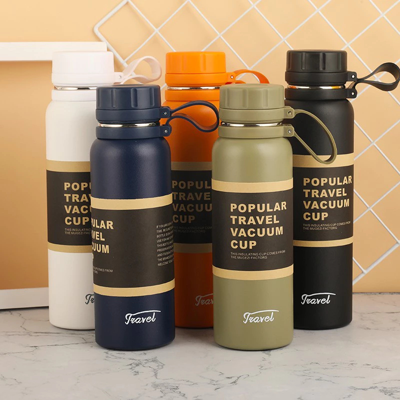 1100 Ml/850/650 Duplo Aço Inoxidável Esporte Garrafa Térmica Ao Ar Livre Escalada De Fitness De Isolamento em Oferta na Shopee