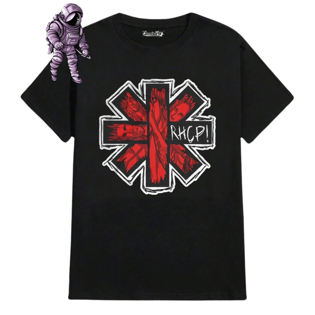 Camisa Red Hot Chilli Peppers Camiseta de Banda de Rock N Roll Unissex 100% Algodão - Envio imediato! Qualidade Premium
