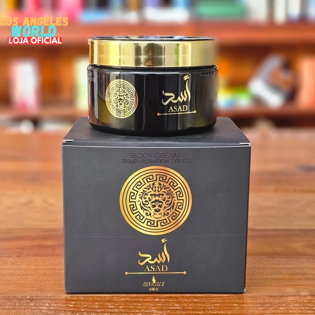 Creme Hidratante Corporal Asad Lattafa 200g Pote - Isabelle La Belle Creme de Corpo Arabe Perfumado