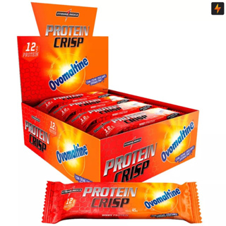 Barra De Proteína Ovomaltine Protein Crisp Bar 45g Display 12 unidades Integralmedica em Oferta na Shopee