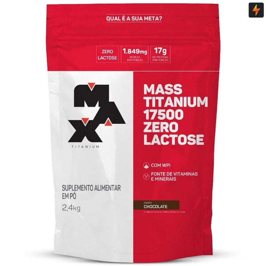 Hipercalórico Mass Titanium 17500 Zero Lactose 2,4kg - Health