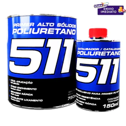 Primer PU 511 Alto Sólido Com Catalisador Maxi Rubber