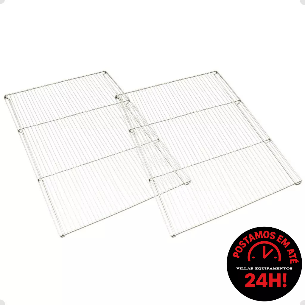 Kit 2 Telas de Escorredor P/ Pastel Salgados Inox 35x25x6cm