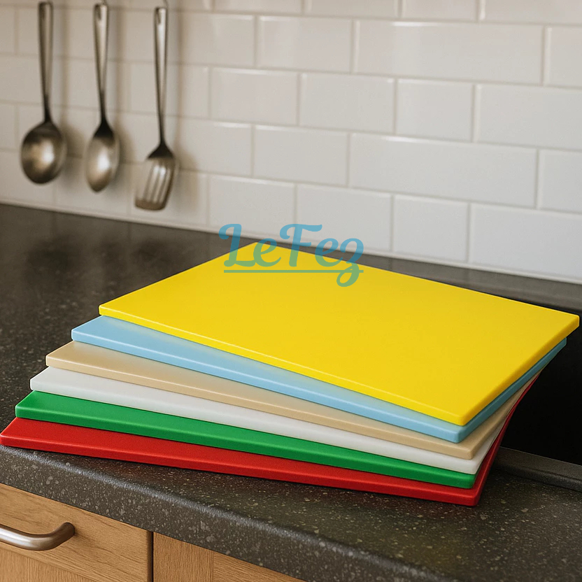 Tábua de Corte Profissional 30x50cm – 10mm Polietileno Cores ANVISA Cozinha e Churrasco