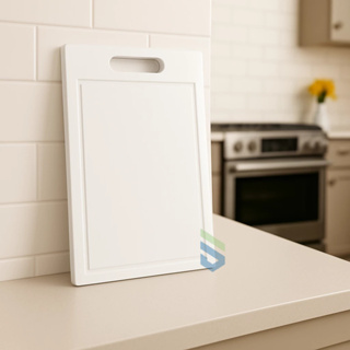 Tábua de Corte C/ Alça Polietileno 24cm x 39cm - Branca P/ Apartamento Cozinha Açougue Padaria em Oferta na Shopee