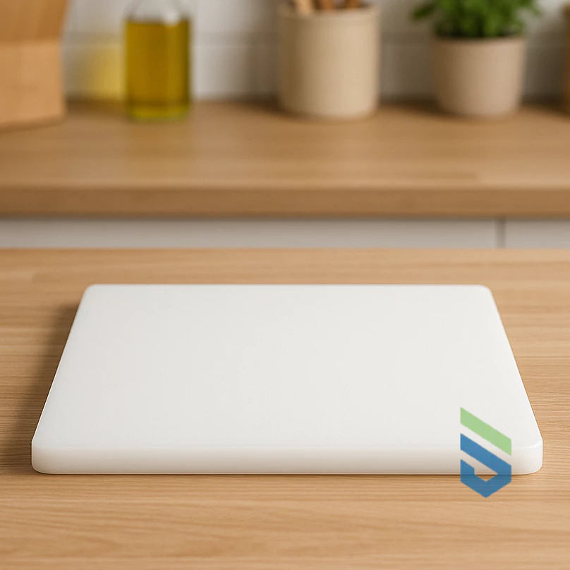 Tábua Placa Pequena De Polietileno Açougue Padaria Cozinha Restaurante 20mm x 20cm x 30cm