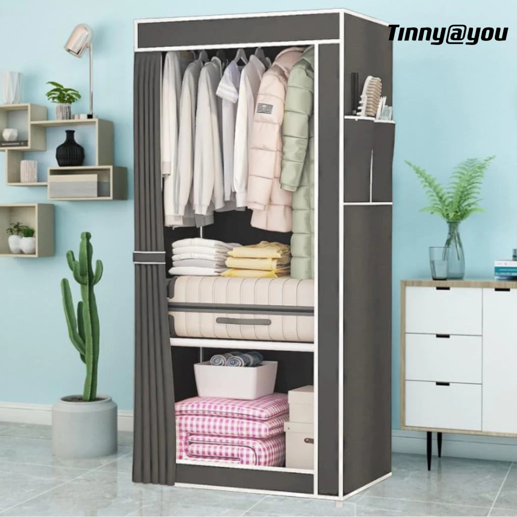 Guarda-Roupa Armário Multiuso 146×56×44cm • Organizador de Roupas • Design Inteligente e Compacto