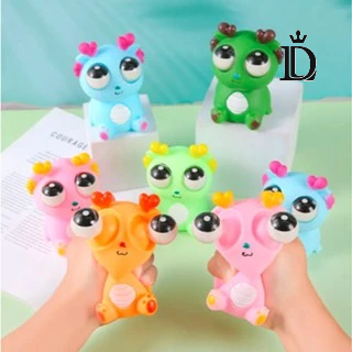 Boneco Estressante em Formato de Dragão, com Olhos Saltados,Boneco Antistresse para Apertar. em Oferta na Shopee