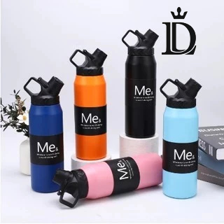 Térmica Garrafa  Cup Isolado Smos com alça port Gym Stainless Steel Vacuum 800 ml