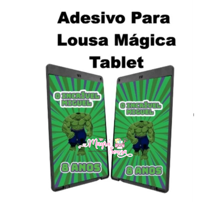 10 unidades  Adesivo Para Tablet Lousa  Mágica 8.5 polegadas
