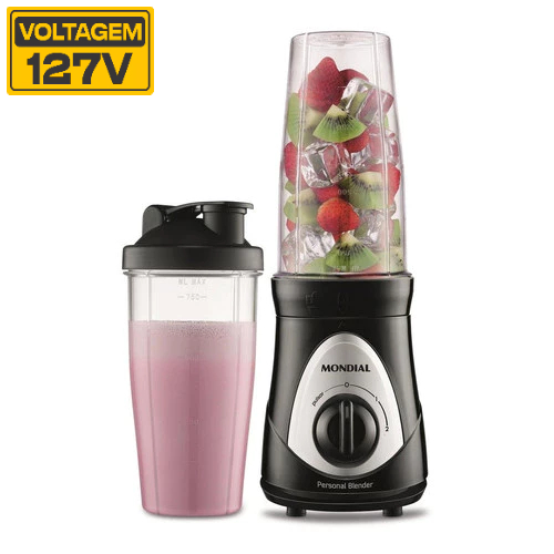 Liquidificador Blender Portatil Mondial Personal 127v em Oferta na Shopee