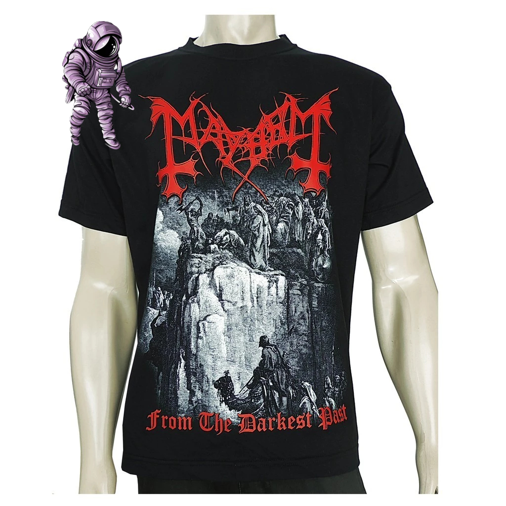 Camiseta de Banda de Rock - Camisa Mayhen Deathcrush Darkest - Envio Mais Rápido do Brasil! - Galaxy Shop