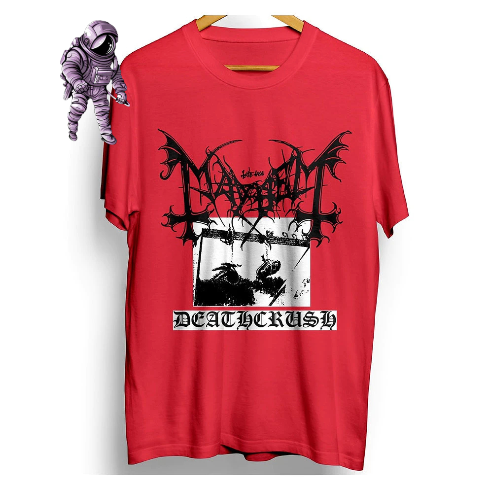 Camisa Banda de Rock Camiseta Mayhem Deathcrush - Envio Mais Rápido do Brasil! Galaxy Shop