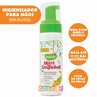Higienizador Mãos Limpinhas Bebê Criança Espuma Sem Álcool Elimina Germes e Bactérias Não Resseca em Oferta na Shopee