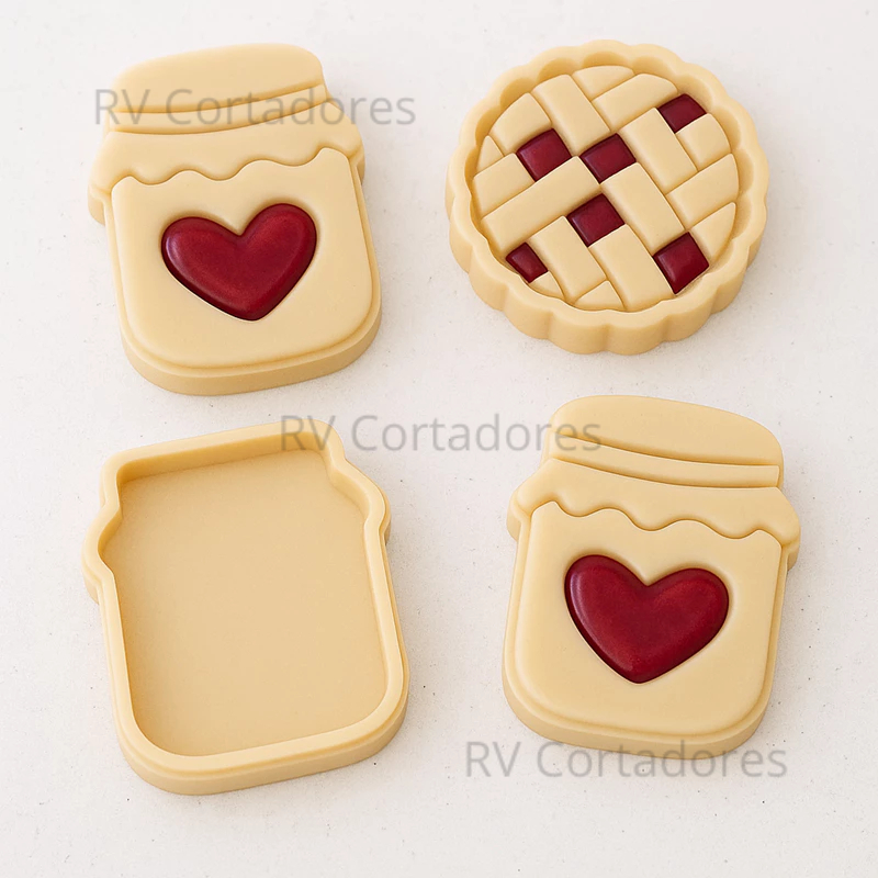 Cortador e Marcador Potinho de Geleia e Torta Confeitaria Pasta Biscoito em Oferta na Shopee