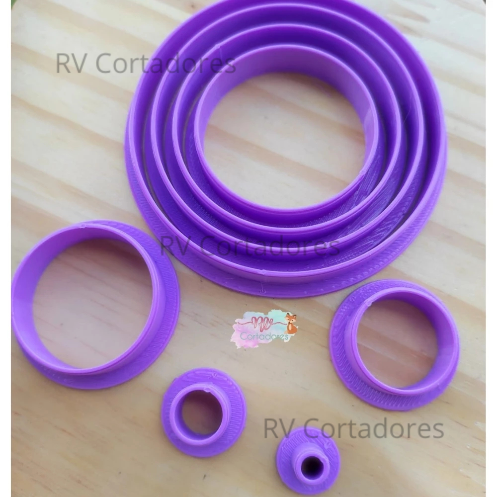 Cortador Redondo 8pçs - Biscuit, Biscoito, Pasta Americana em Oferta na Shopee