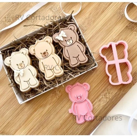 Cortador Biscoito Ursinho cut - Pasta Americana molde Biscuit em Oferta na Shopee