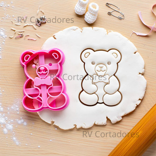 Cortador Biscoito Baby Revelação - Pasta Americana molde Biscuit em Oferta na Shopee