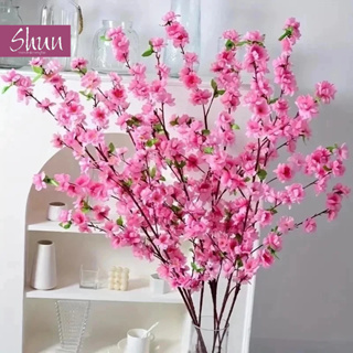 Kit 10 a 40 Buquê De Flores De Cerejeira Artificial, Flor Pessegueiro, Estilo oriental Decoração 65CM - A-504 em Oferta na Shopee