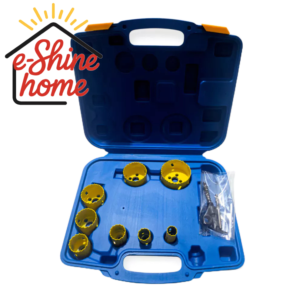 Serra Copo para Metal Ferro Aco 19/22/28/32/38/44/51/64 mm. Jogo 11 pcs. com Maleta ID-5478H Idea