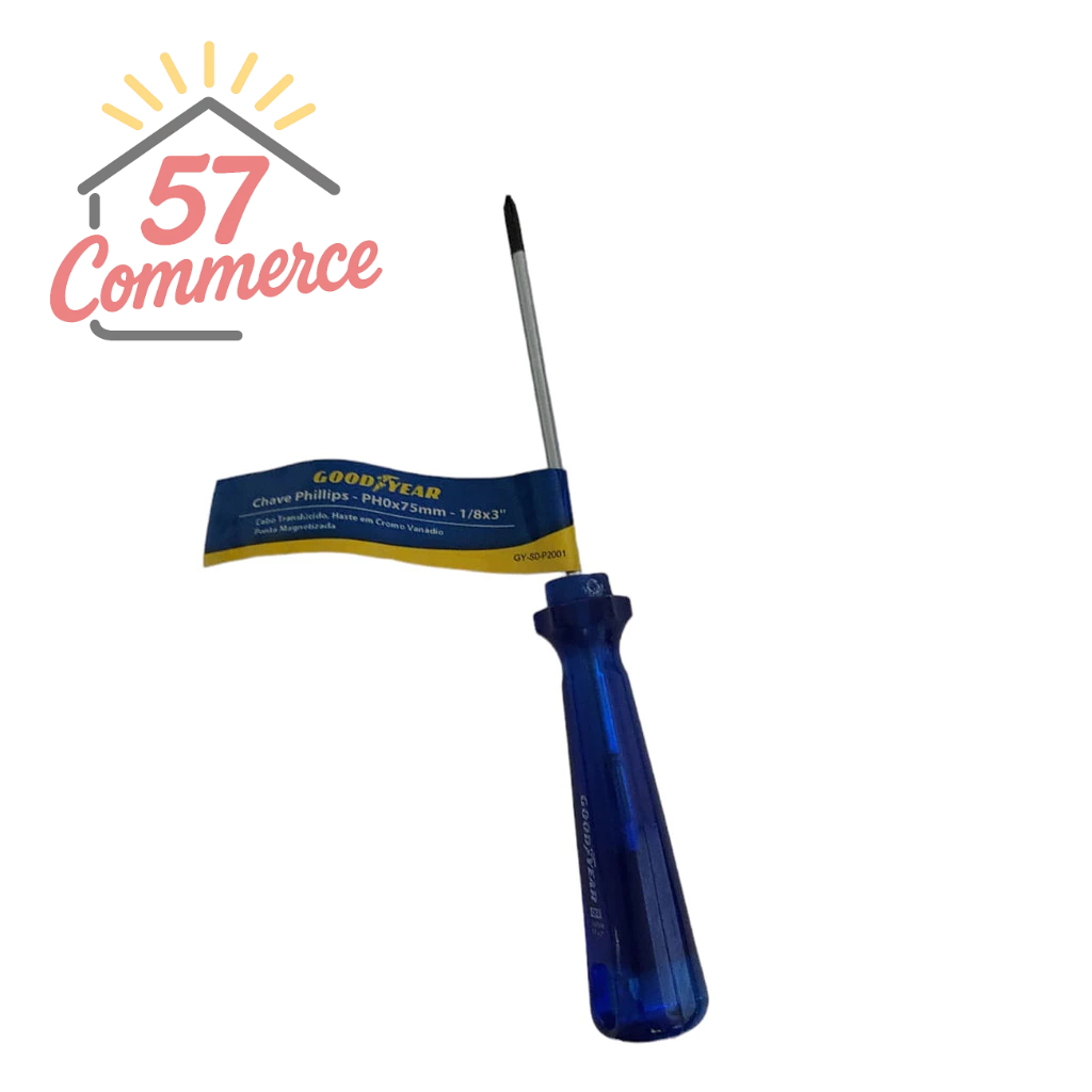 Chave Phillips Cromo-Vanadium c/Ima 1/8 x 3 Goodyear