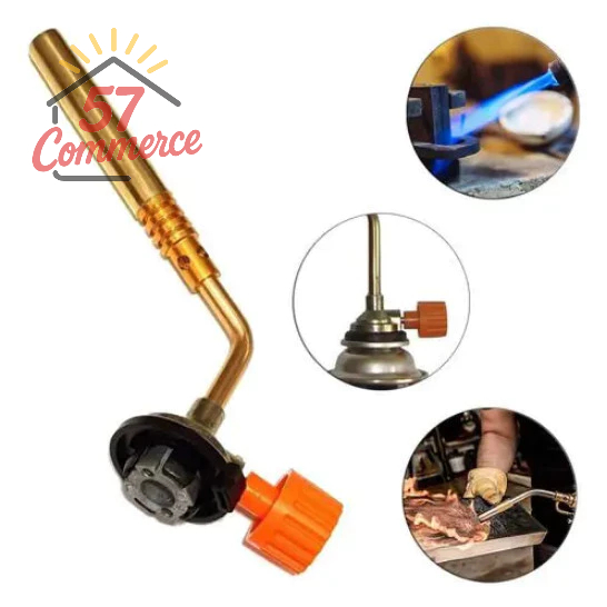 Maçarico 15 cm. com Regulador Bico Fino Solda MS1 Culinária