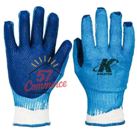 Luva de Malha Banho Vulcanizado Blue Grip Azul Kalipso